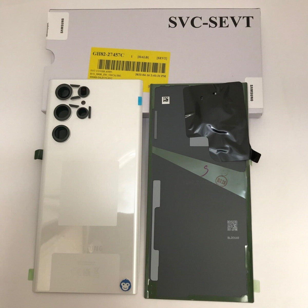 Samsung Galaxy S22 Ultra SM-S908 Battery Cover Back Housing Fascia 100% Original Genuine From Samsung UK Phantom White