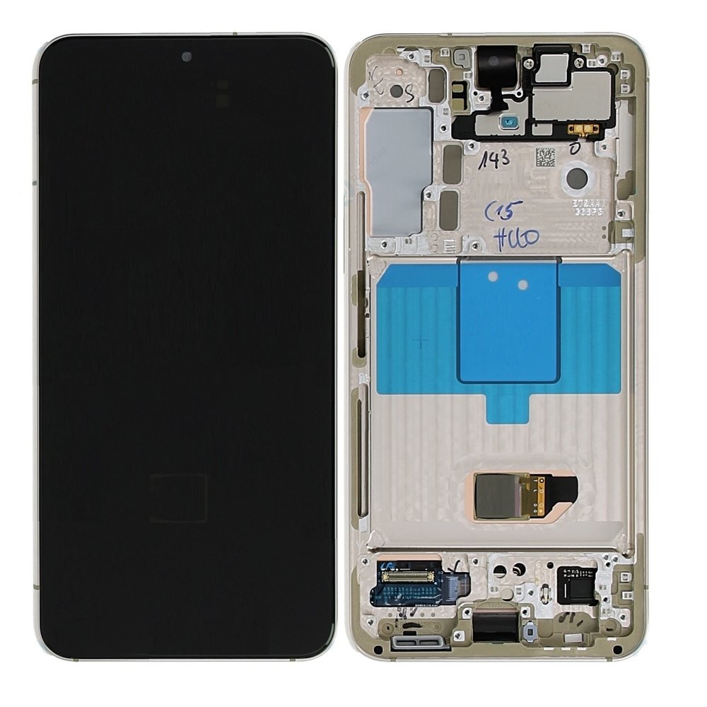 Samsung Galaxy S22 5G S901 Lcd Touch Screen Display Complete Original Genuine Phantom Violet With Frame