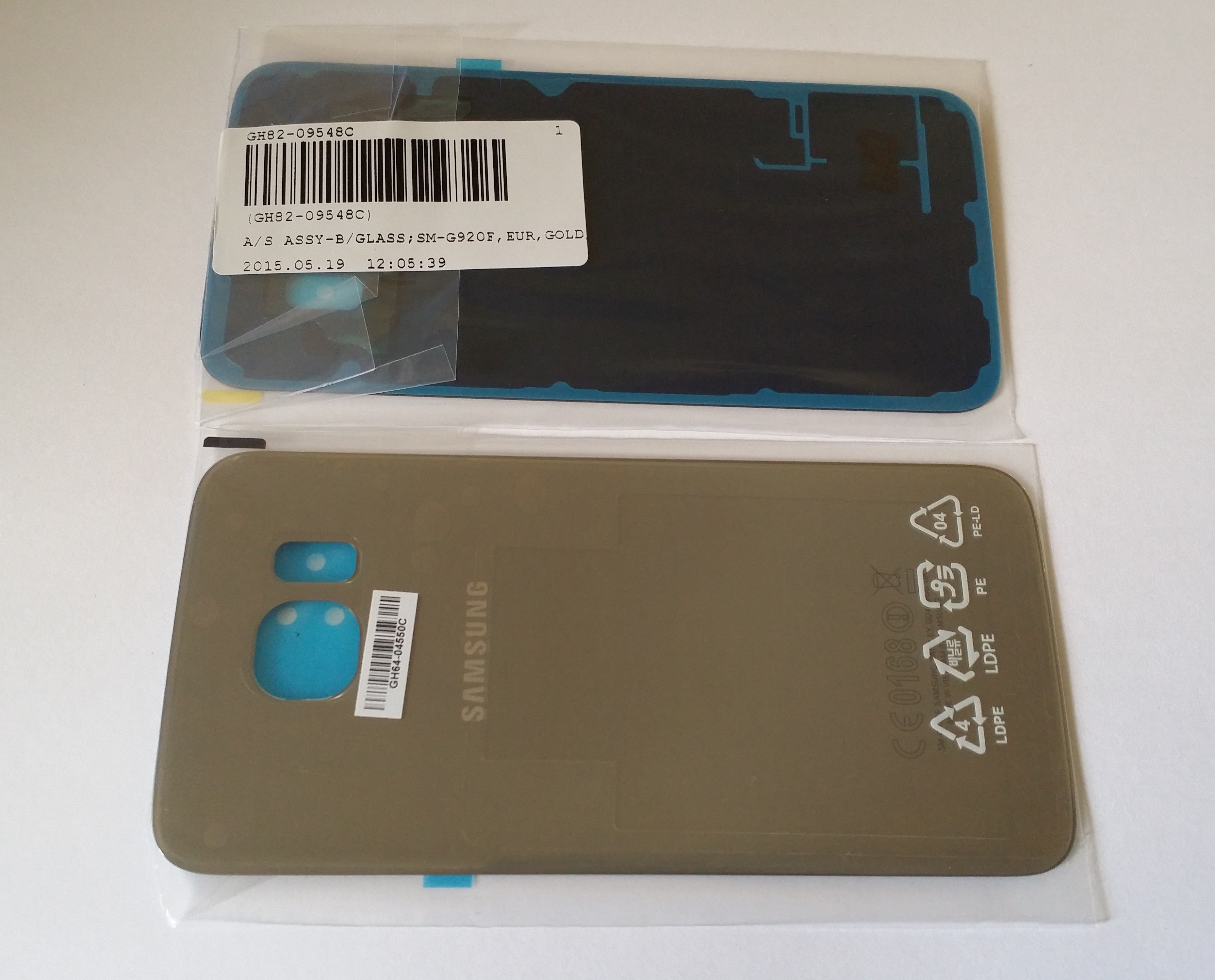 Samsung Galaxy S6 G920F Battery Cover Back Housing Fascia 100% Original Genuine From Samsung UK Gold
