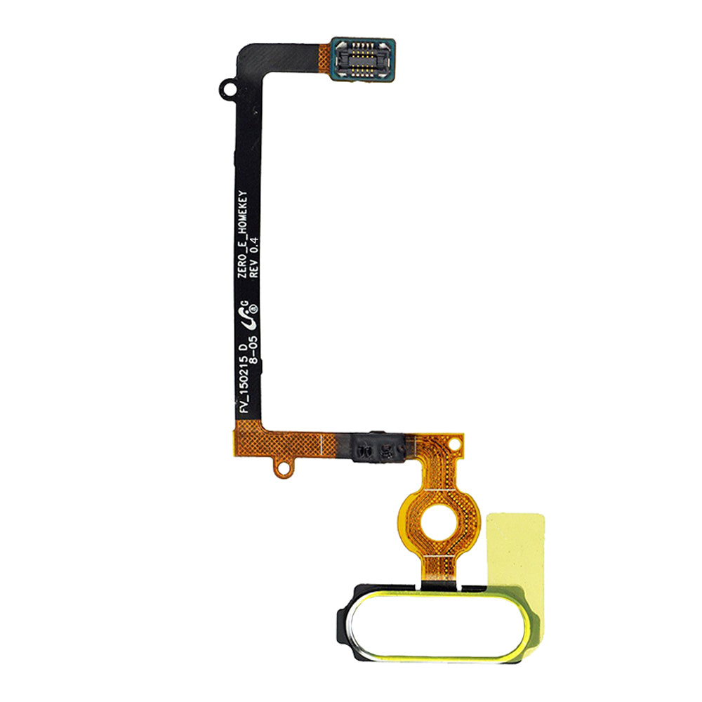 Samsung Galaxy S6 Edge G925F Home Button Switch Flex Ribbon Cable Fingerpint Reader Original Genuine White