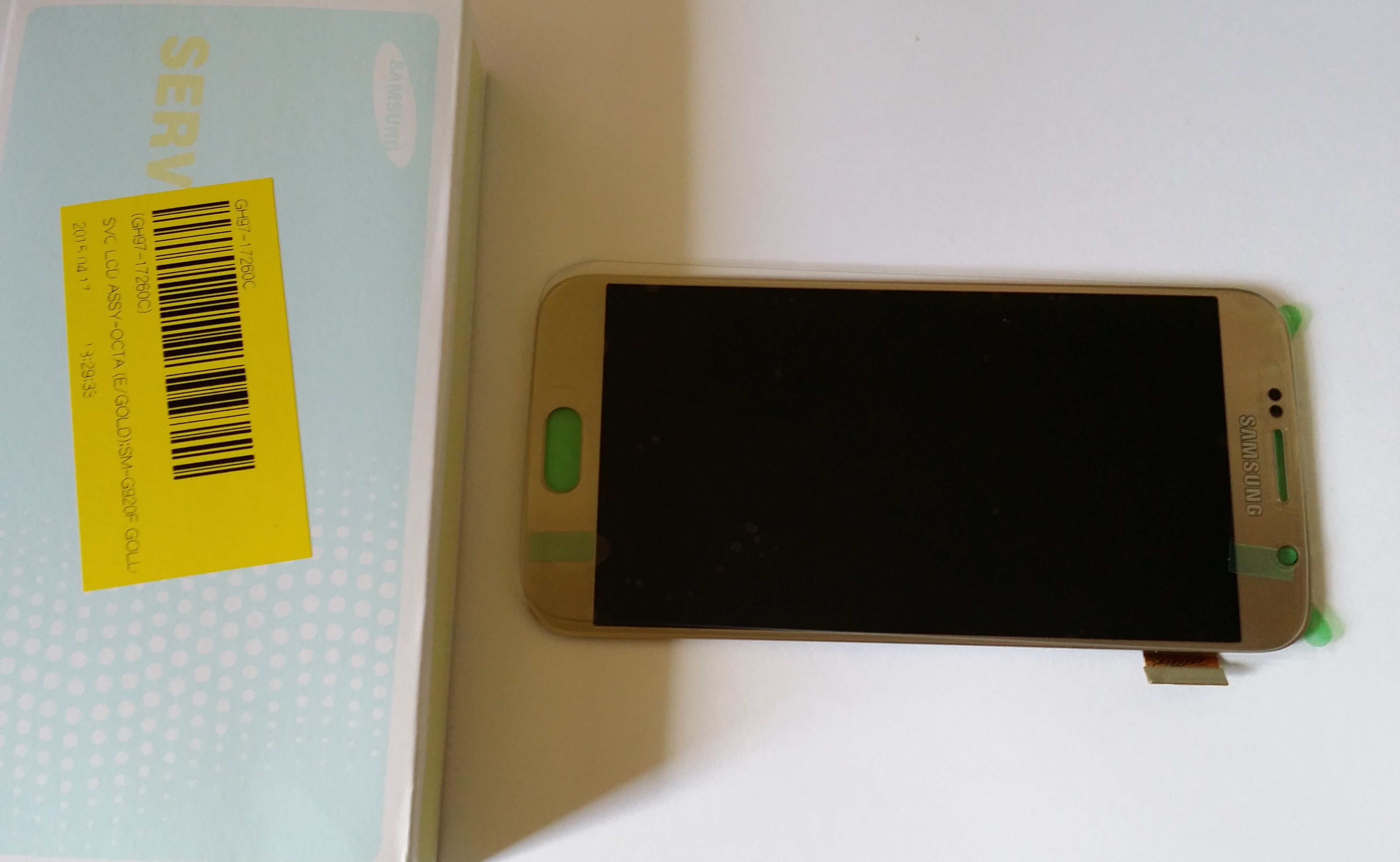 Samsung Galaxy S6 SM-G920F Lcd Touch Screen Display Complete Original Genuine Gold