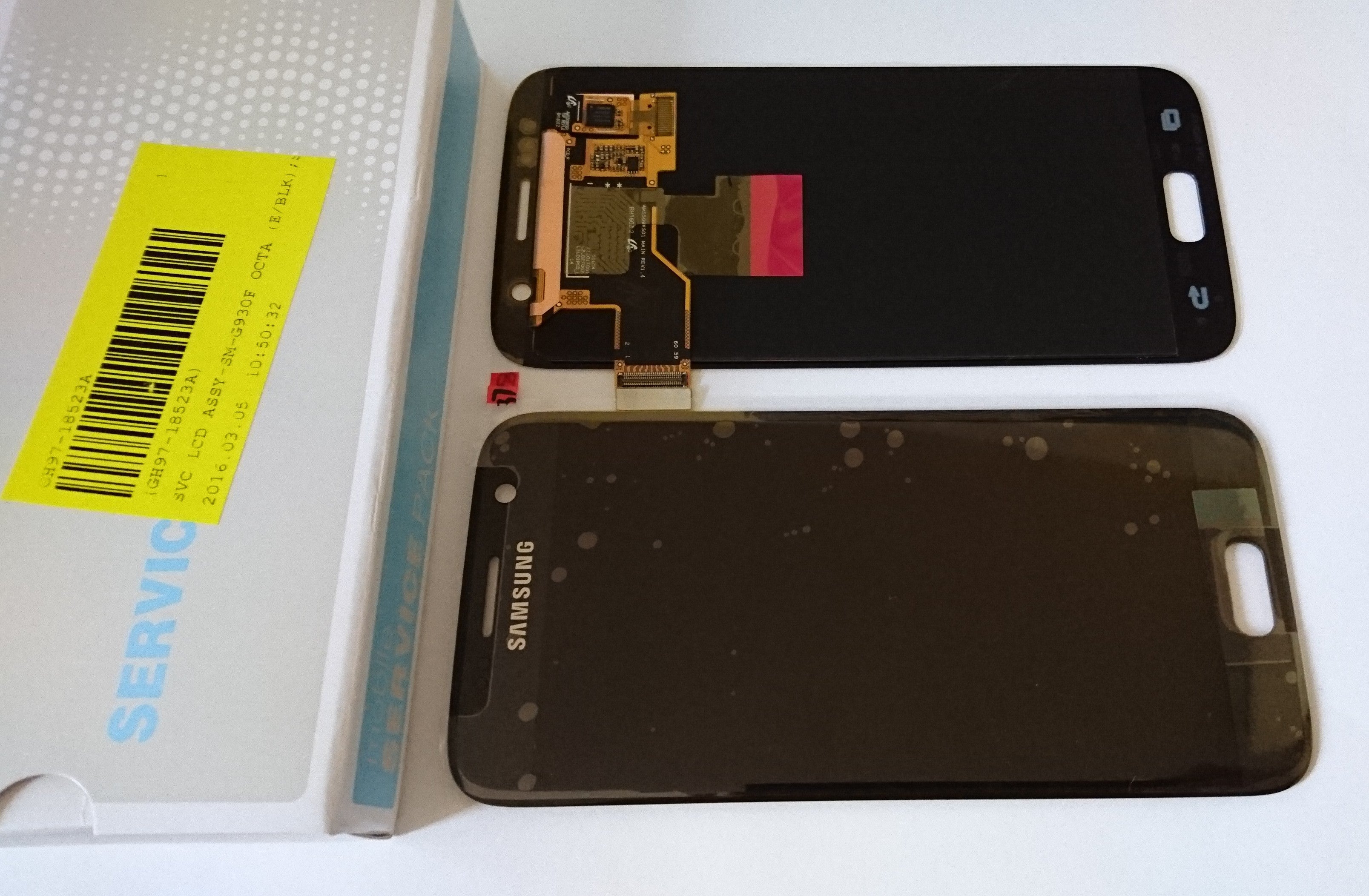 Samsung Galaxy S7 SM-G930F Lcd Touch Screen Display Complete Original Genuine Black Grey Blue