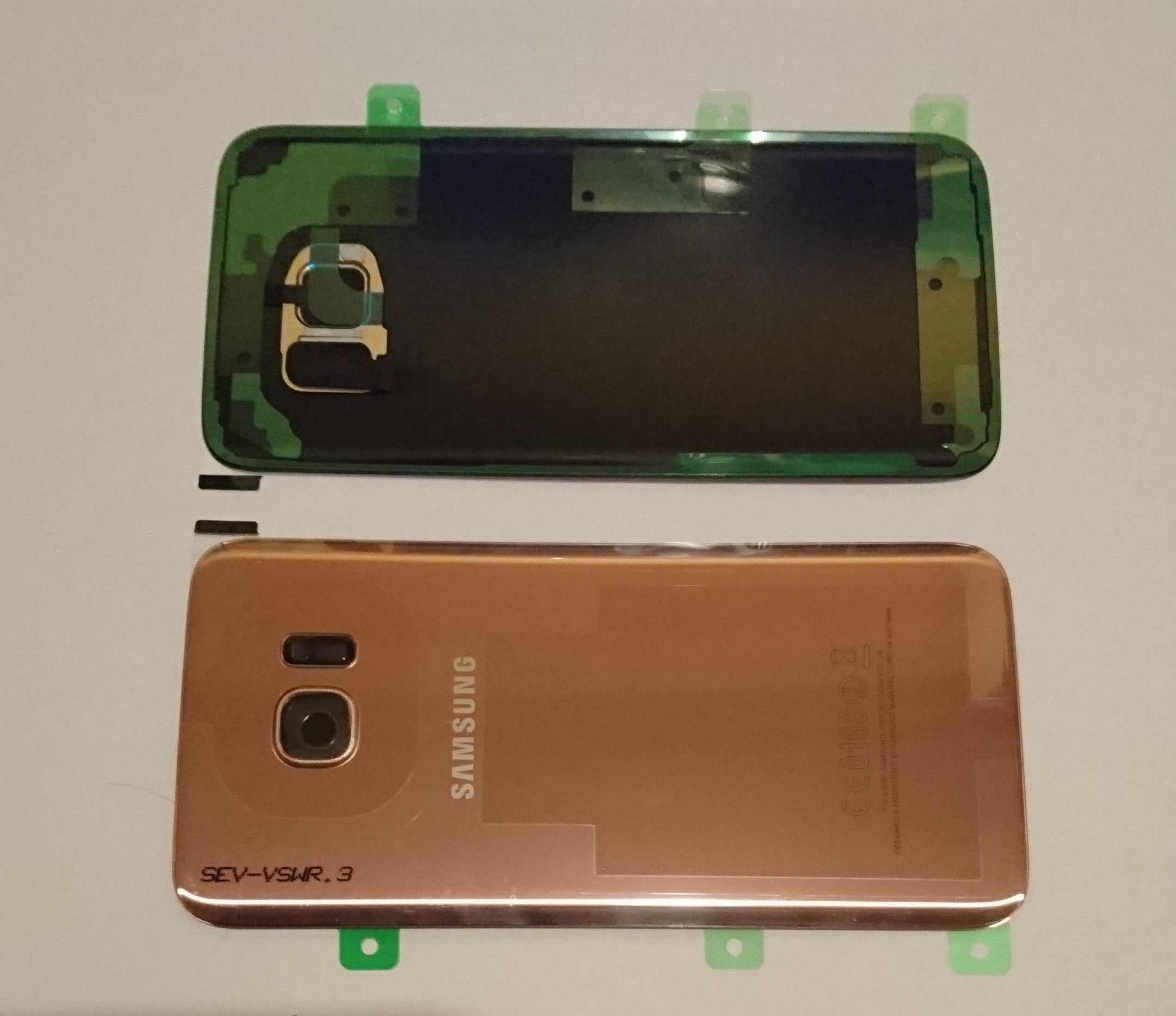 14 DAY Samsung Galaxy S7 Edge G935F Battery Cover Back Housing Fascia 100% Original Genuine Pink Gold LIKE NEW