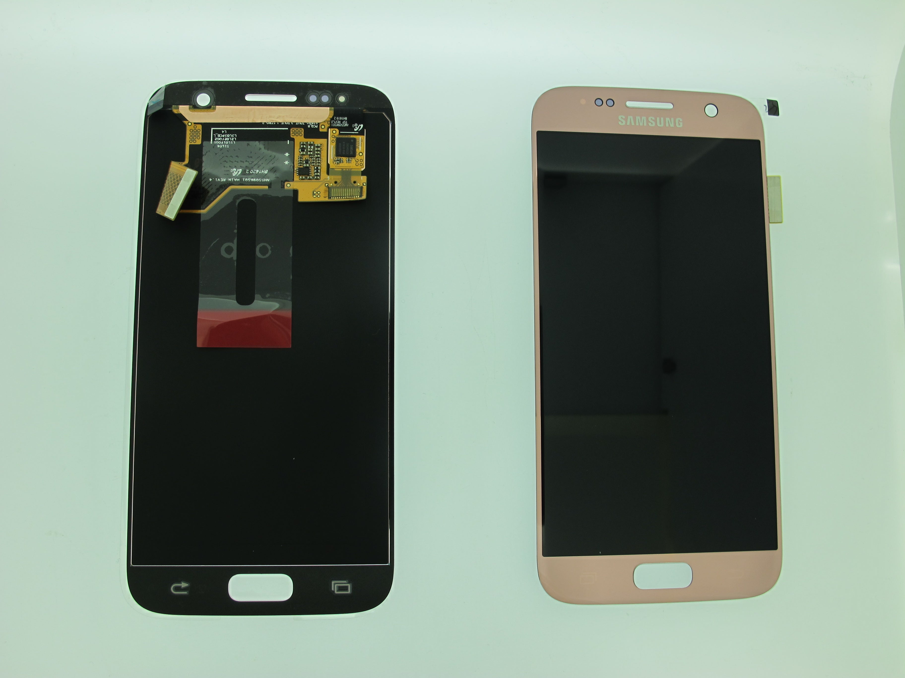 Samsung Galaxy S7 SM-G930F Lcd Touch Screen Display Complete Original Genuine Pink Rose Gold