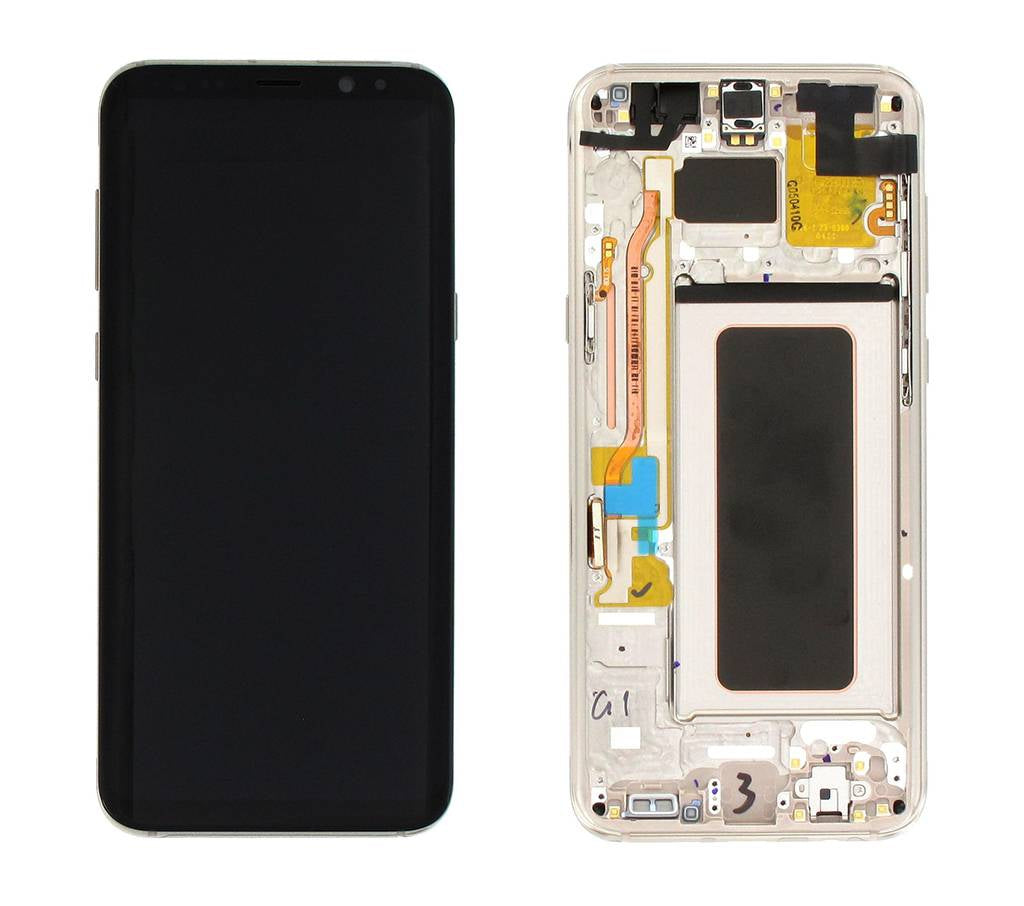 Samsung Galaxy S8+ S8 Plus SM-G955F Lcd Touch Screen Display Complete Original Genuine Gold With Frame