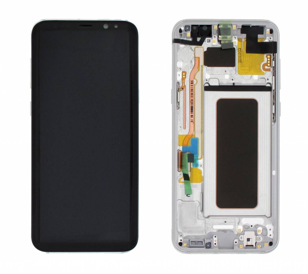 Samsung Galaxy S8+ S8 Plus SM-G955F Lcd Touch Screen Display Complete Original Genuine Silver With Frame