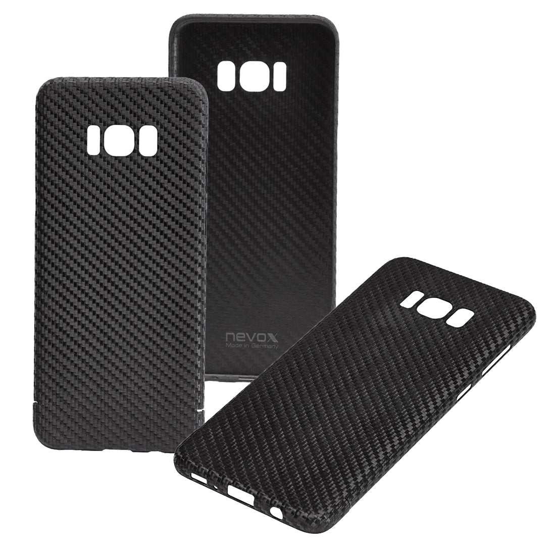 Samsung Galaxy S8 Plus G955F Real Original Carbon Fibre Strong Luxury Case Cover Nevox