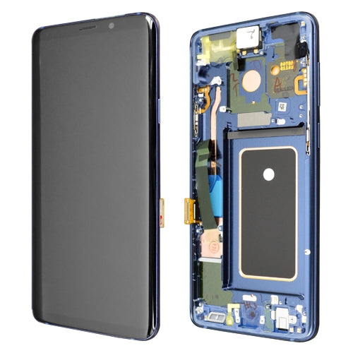 Samsung Galaxy S9+ SM-G965F S9 Plus Lcd Touch Screen Display Complete Original Genuine Coral Blue With Frame