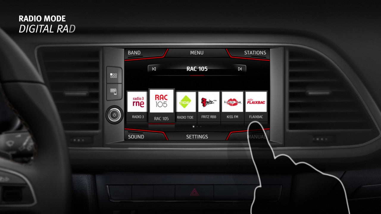 Seat Leon 2017 - 2020 Head Unit Nav Media Lcd Screen Touch Digitzer Display 8 inch Replacement 5F0 919 606