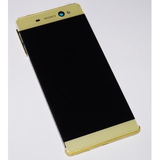 Sony Xperia XA Ultra Lcd Screen Display Digitizer Touch Original Genuine Complete Lime Gold With Frame From Sony