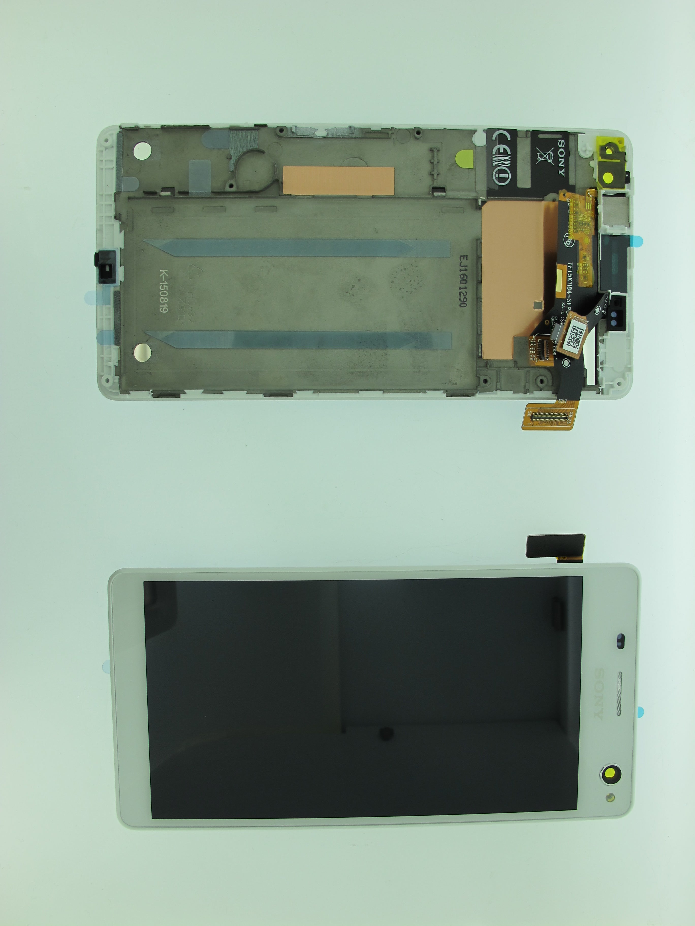 Sony Xperia C4 Lcd Screen Display Digitizer Touch Original Genuine Complete With Frame From Sony White