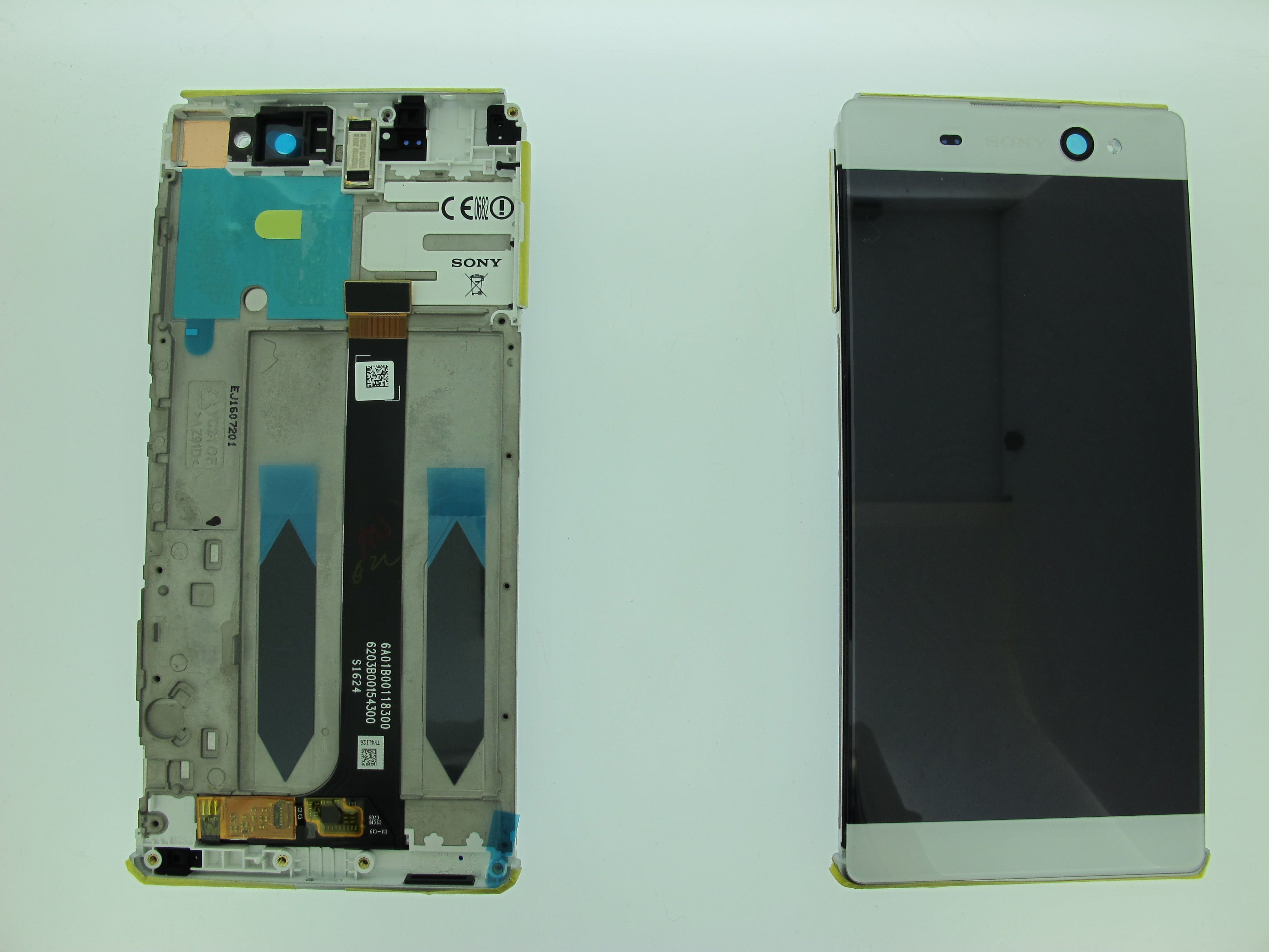 Sony Xperia XA Ultra Lcd Screen Display Digitizer Touch Original Genuine Complete White With Frame From Sony