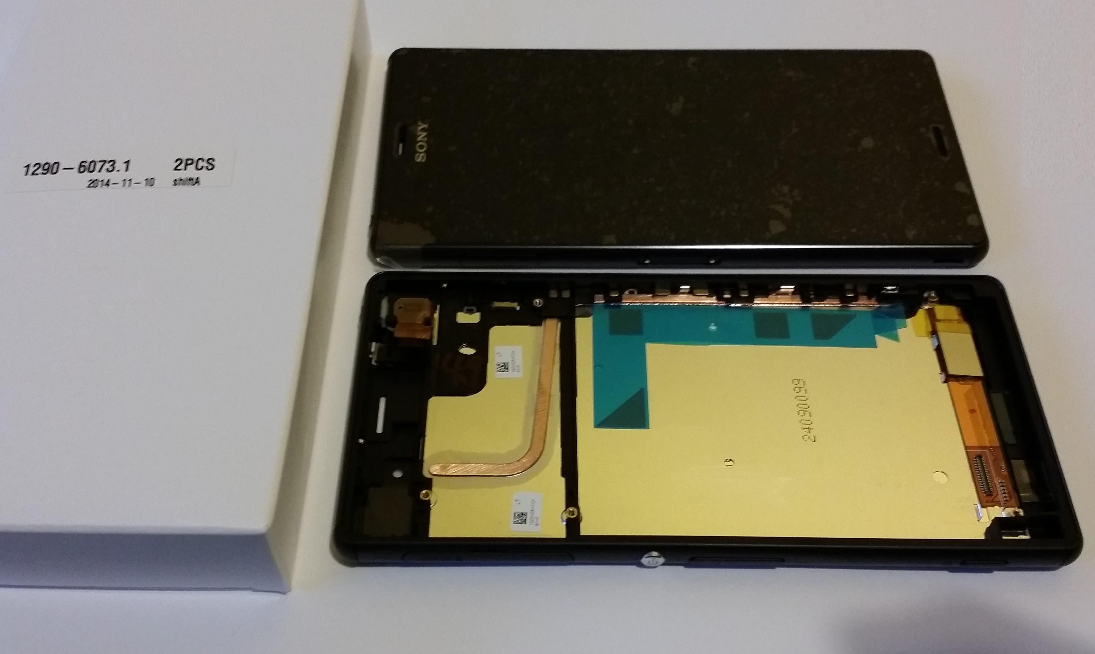 Sony Xperia Z3 Lcd Screen Display Digitizer Touch Original Genuine Quality Aftermarket Complete Replacement With Frame Black