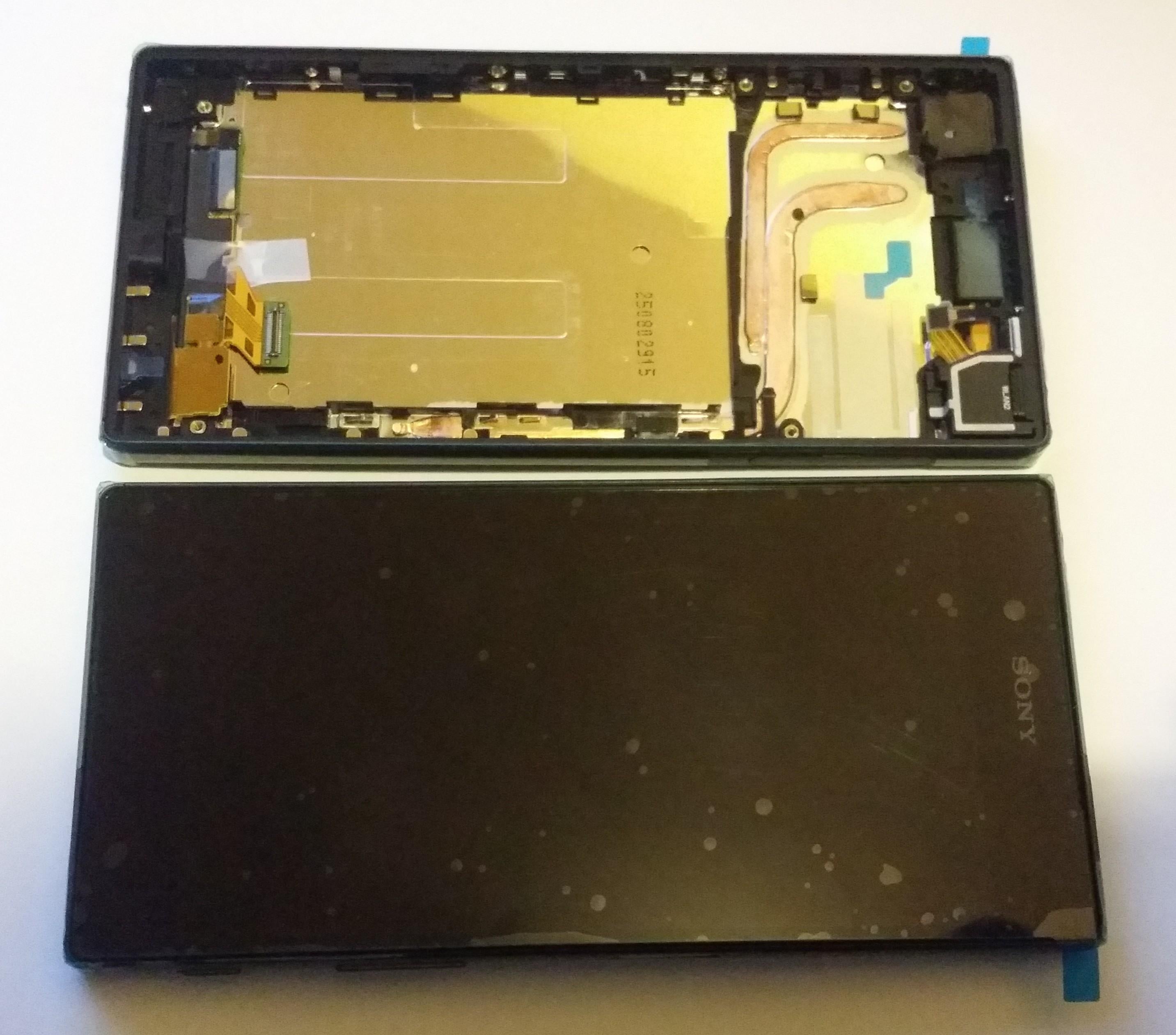 Sony Xperia Z5 Lcd Screen Display Digitizer Touch Original Genuine Complete Black Complete With Gold Frame From Sony