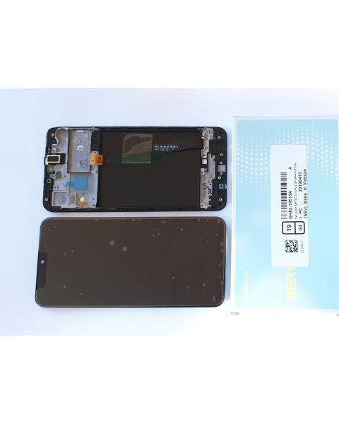 Samsung Galaxy A10 A105 SM-A105F Lcd Touch Screen Display Complete Original Genuine Black Replacement NON EU NON UK PHONE 