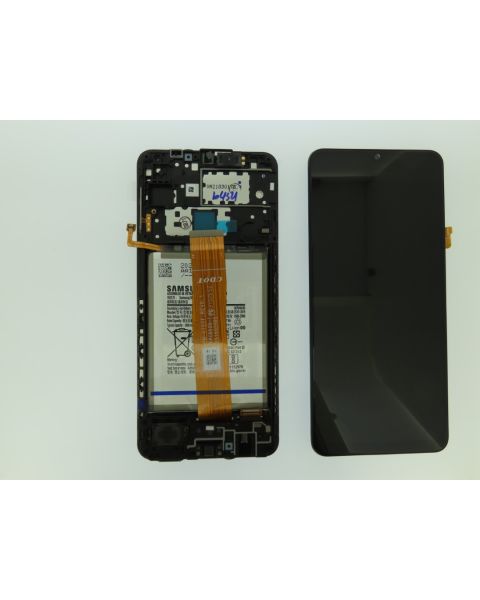 Samsung Galaxy A12 A125 Lcd Touch Screen Display Complete Original Genuine Black Replacement + Battery