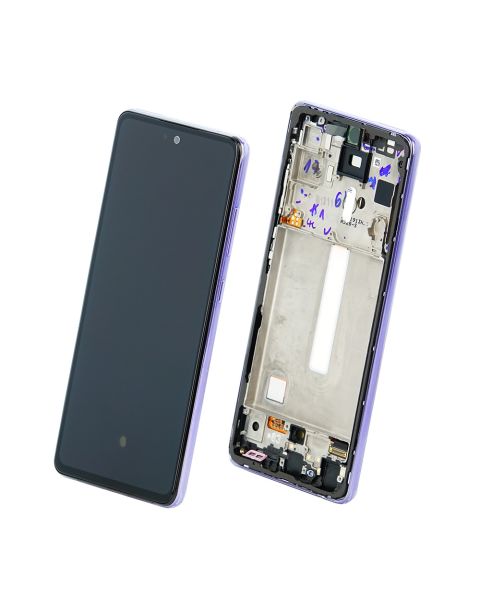 Samsung Galaxy A52s A528 5G Lcd Touch Screen Display Complete Original Genuine Violet Replacement 