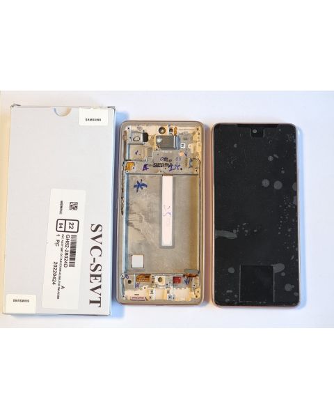 Samsung Galaxy A53 5G A536 Lcd Touch Screen Display Complete Original Genuine Peach Replacement 