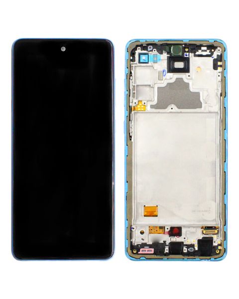 Samsung Galaxy A72 A725 Lcd Touch Screen Display Complete Original Genuine Blue Replacement
