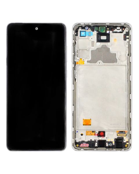 Samsung Galaxy A72 A725 Lcd Touch Screen Display Complete Original Genuine White Replacement