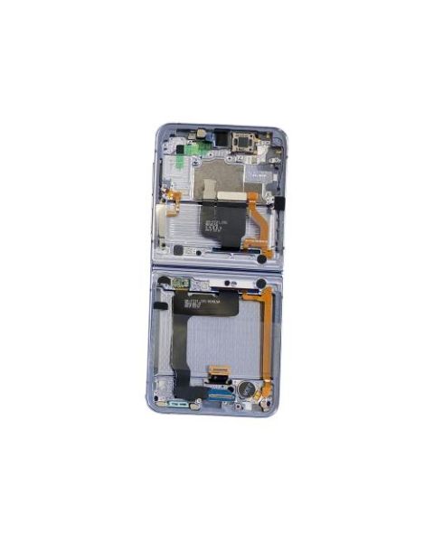 Samsung Galaxy Flip4 5G SM-F721 Lcd Touch Screen Display Complete Original Genuine Blue With Frame