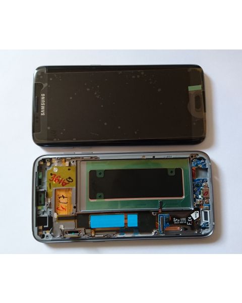 Samsung Galaxy S7 Edge SM-G935F Lcd Touch Screen Display Complete Original Genuine Black With Frame