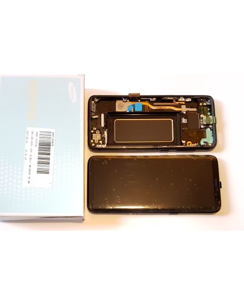 Samsung Galaxy S8 SM-G950F Lcd Touch Screen Display Complete Original Genuine Black With Frame