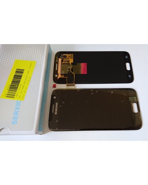 Samsung Galaxy S7 SM-G930F Lcd Touch Screen Display Complete Original Genuine Black Grey Blue